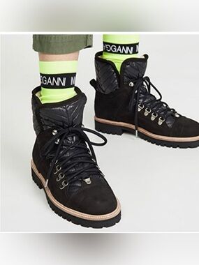 Ganni Edna Suede Ankle Boot
